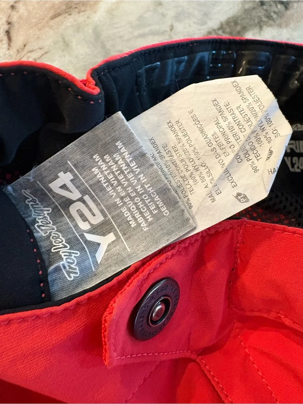 Troy Lee Designs Sprint Red Motocross Pants Youth 24 Red and Black Racing Gear